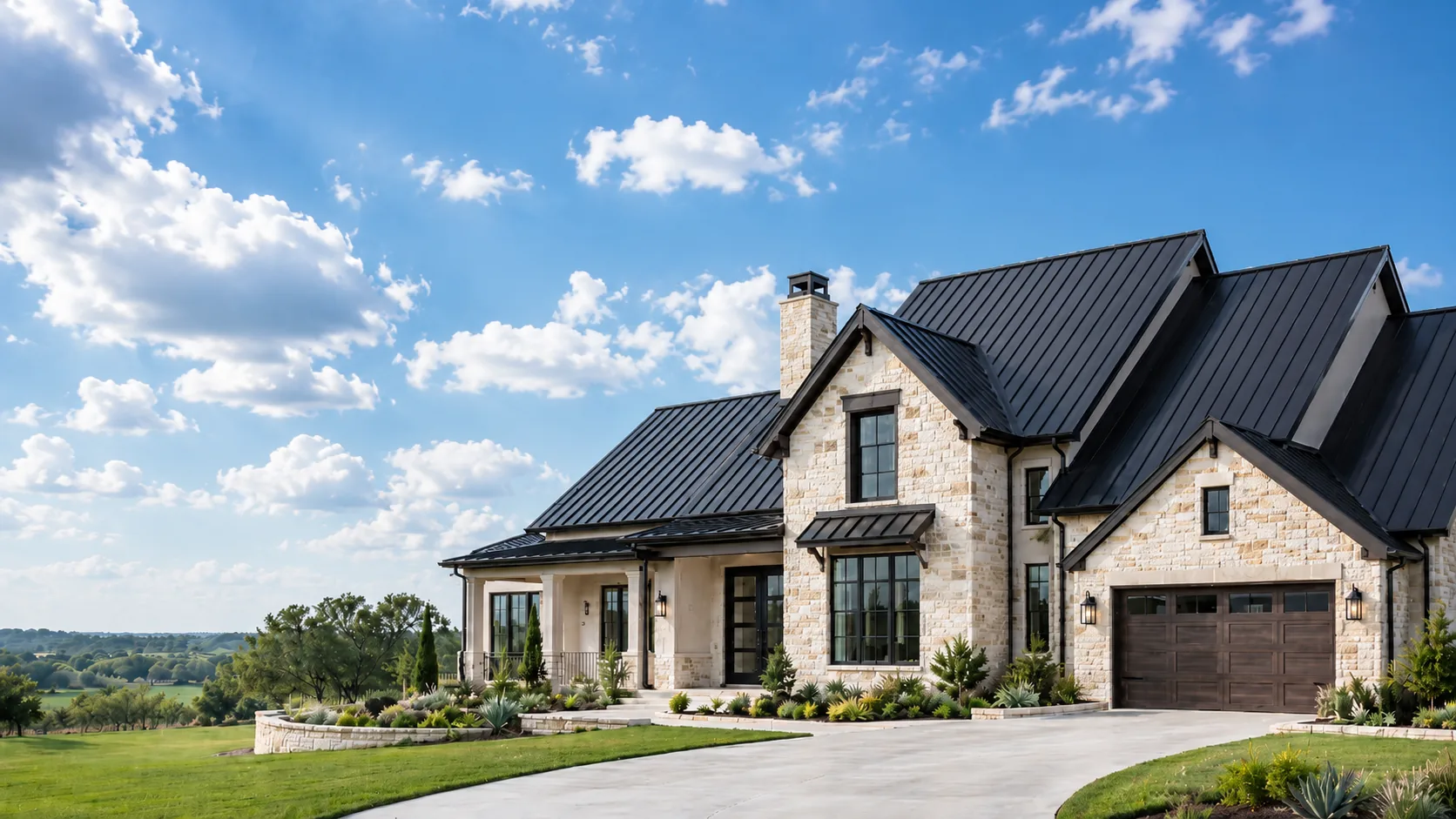 Luxury Houston home with premium roofing by Home Team Home Solutions