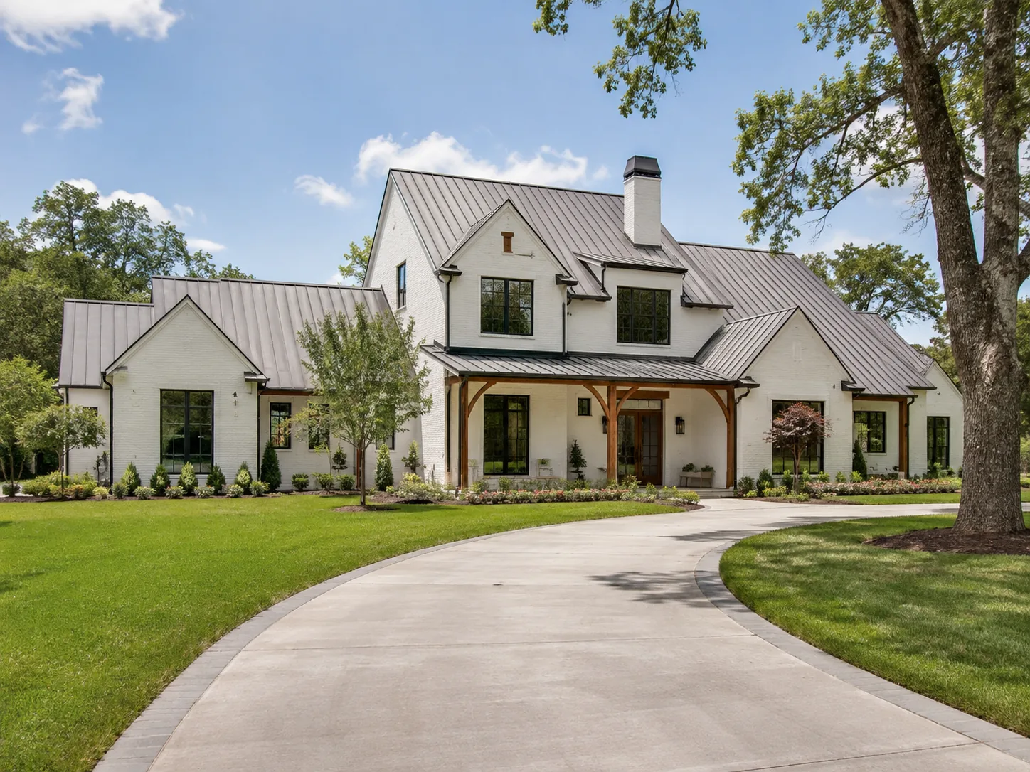 Texas farmhouse roofing installation by Home Team Home Solutions