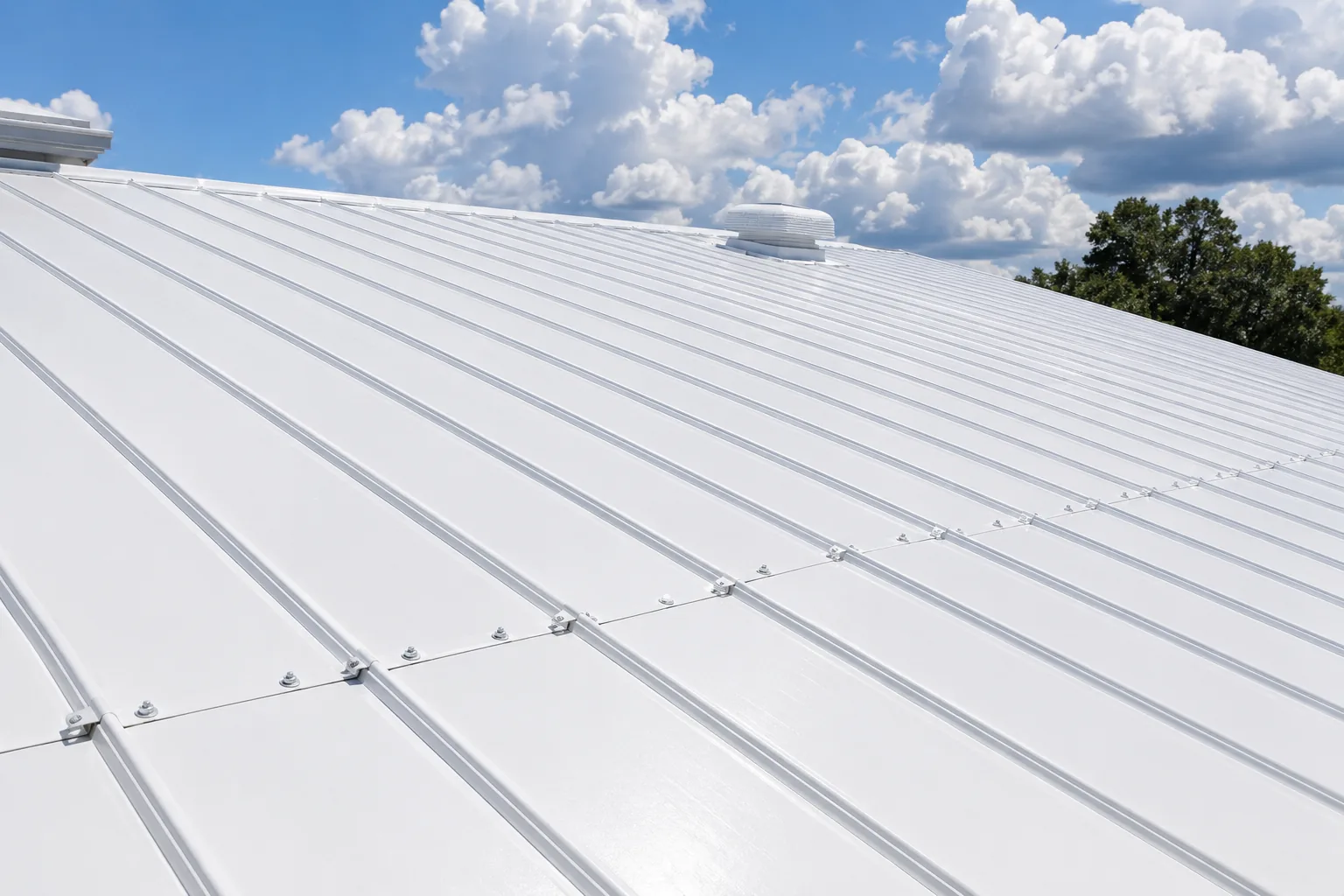 Metal roof coating applied by Home Team