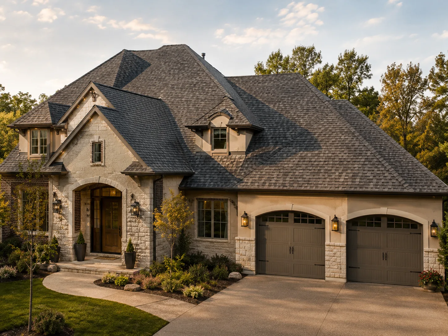 Residential roofing project by Home Team