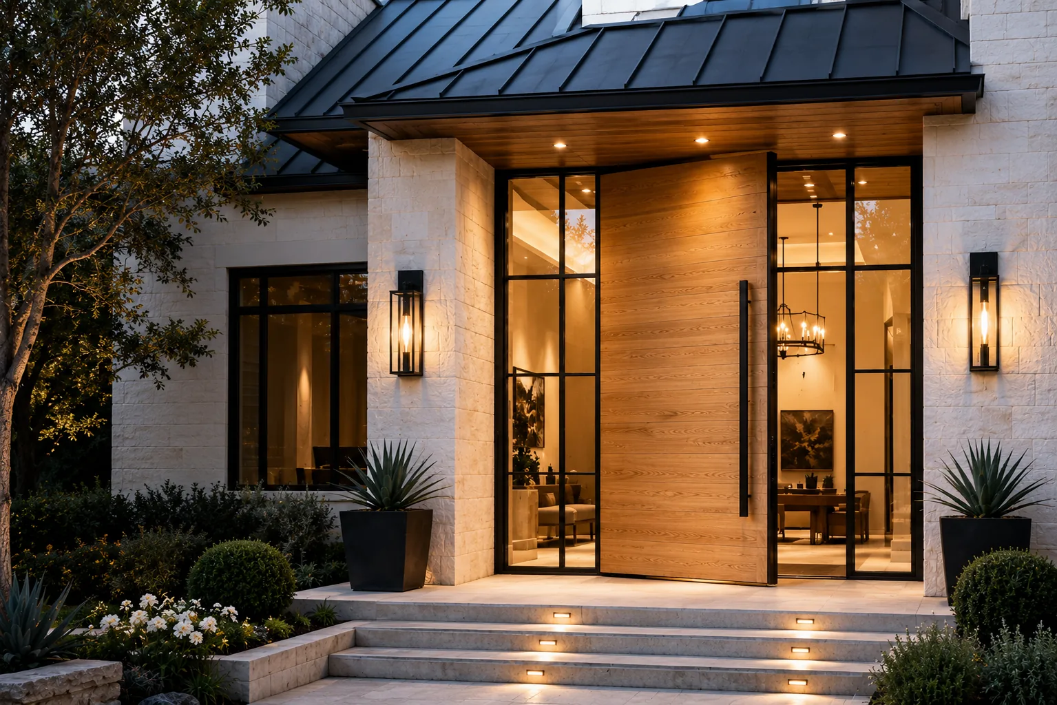 Luxury custom door installation